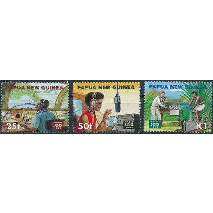 Centenary of Radio - Papua New Guinea 1996 - F H - SG 789/90 & 792