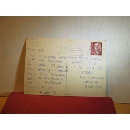 multiview, LLORET DE MAR, Costa Brava, Spain used postcard 1973 pm =