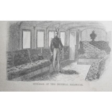 The French Imperial Railway Train - Harper's Weekly, November 6, 1858 - 3 prints