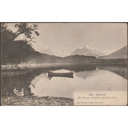 Mt Cosmos, Wakatibu, Diamond Lake, New Zealand, 1920 - Wrench Postcard