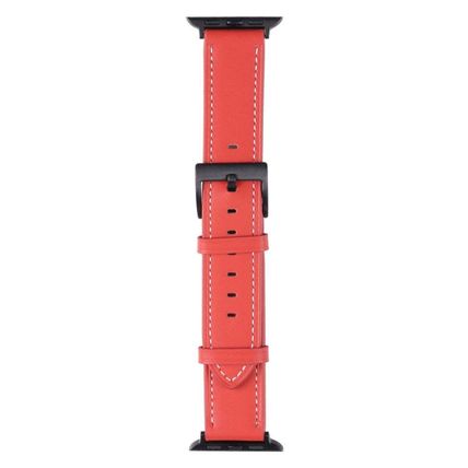 Leather Replacement Watchband For Apple Watch Series, 7 45mm / 6&SE&5&4 44mm / 3