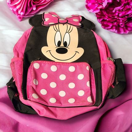 New Disney Girl's 12-inch Minnie Mouse Backpack Authentic Disney