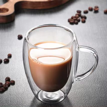 Woodside Home Lving Heat Resistant Borosilicate Double Wall Glass Cup
