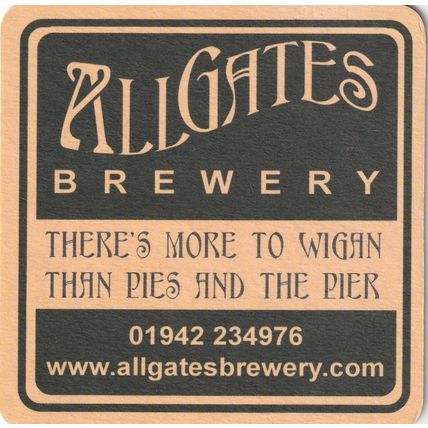 BEER MAT - ALLGATES BREWERY - PORTERESQUE - (Cat No 003) - (2009)