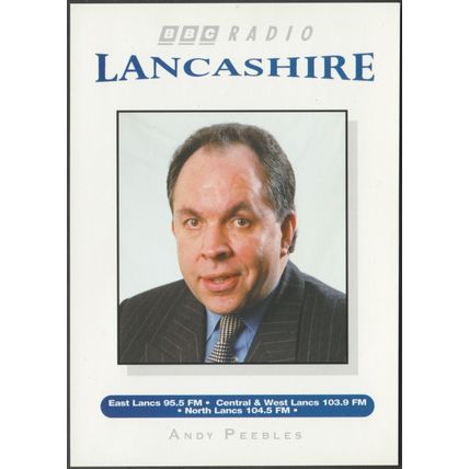 Andy Peebles, BBC Radio Lancashire, c.1990s - Publicity Card