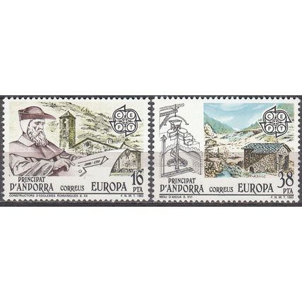 Andorra Español 1983 Michel 165 - 166 Neuf ** Cote (2008) 2.00 € Europa CEPT