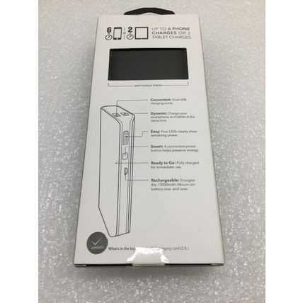 iFrogz Gofuel 13000mAh Portable Phone Charger Power Bank - Dual USB Ports