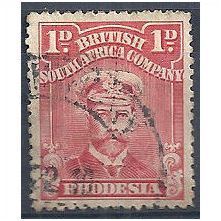 Rhodesia 1913.SG190 1d Carmine-Rose Fine Used.