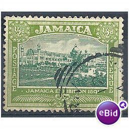 Jamaica 1922 SG91 1/2d Green & Olive-Green Fine Used .