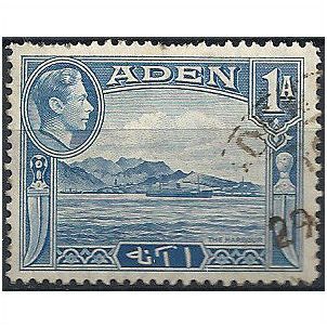Aden 1939 SG18 1 Anna Pale Blue Fine Used ..