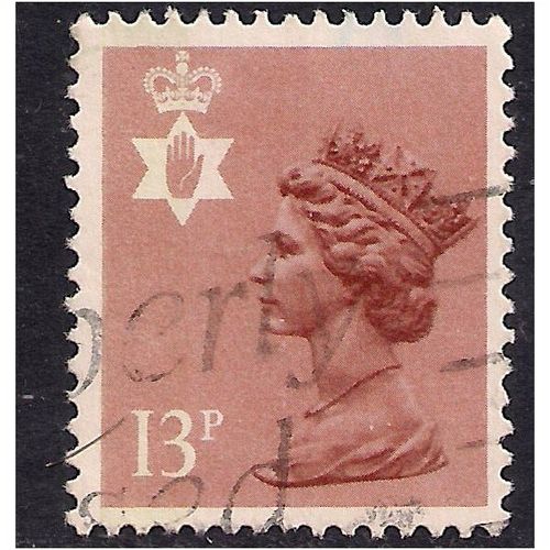 Northern Ireland GB 1984 13p Pale Chestnut N137.( J444 )