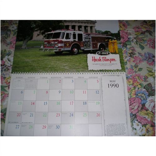 1990 Calendar.Fire.Trucks. E-One. Allegheney. Apparatus. Ona. W. Virginia zorfd2