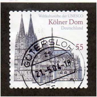GER 2003 €0.55 (S/A) 'UNESCO SITES -KOLN CATHEDRAL' FINE USED (EBID30-298)