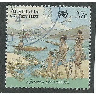 AUS 1988 37c 'THE FIRST FLEET - ARRIVAL' FINE USED (EBID44-489)