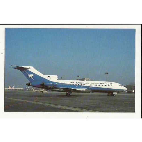 Aviation ARIANA BOEING 727-113C Postcard by Buchair (8912)