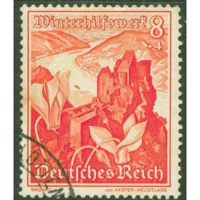 GERMANY - 1938 - Winter Relief Fund - 8pf + 5pf red - Fine Used
