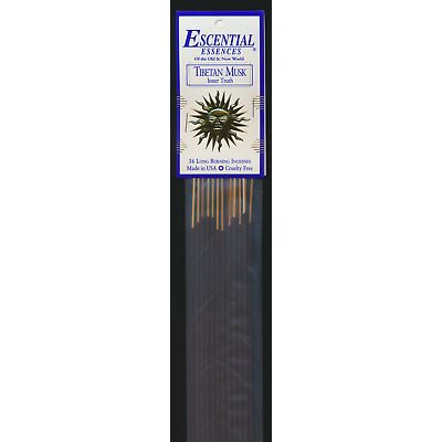 Tibetan Musk (Inner Truth), Escential Essences Incense, 16 Long Burning Sticks