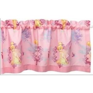 VINTAGE DISNEY FAIRIES TINKERBELL PIXIE DUST WINDOW CURTAIN VALANCE~NEW~84 X 15