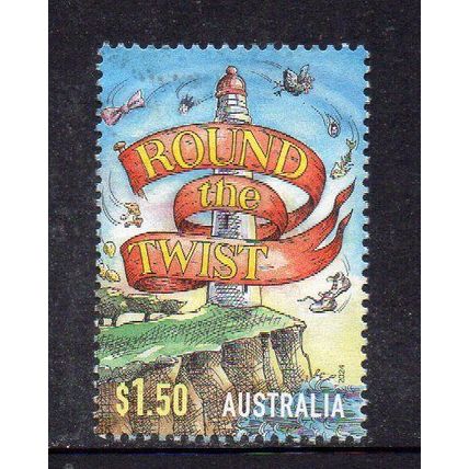 AUSTRALIA: 2024, KIDS' SHOWTIME GREATS, 'ROUND THE TWIST', USED SHEET. 599/600