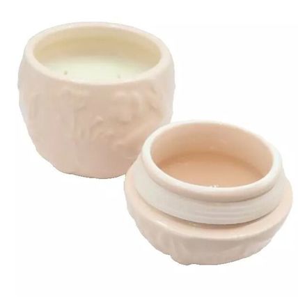 Pink Egg Shaped Ceramic Candle Vanilla Frosting Scented Candle Easter Bunny