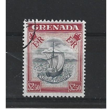 Grenada.SG204 $2.50 Black and Carmine.Fine Used.Mar25