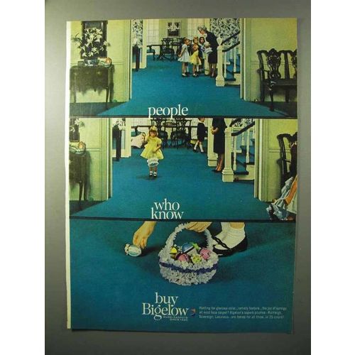 1964 Bigelow Carpets Ad - People Who Know Buy