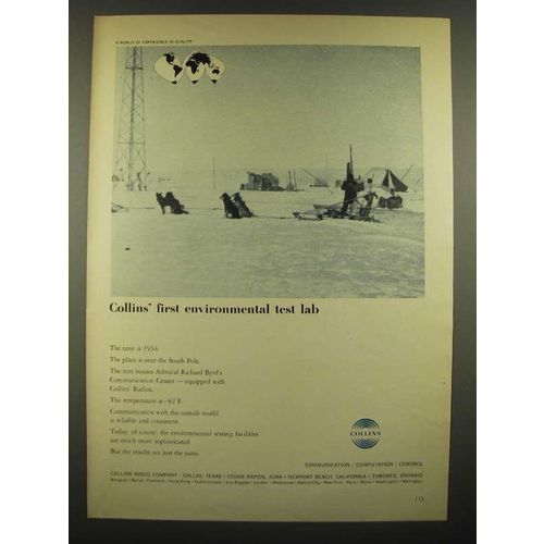 1966 Collins Radio Ad - First Environmental Test Lab