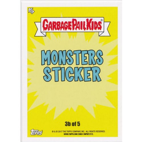 GPK Adam-Geddon Monsters Sticker 3b Tommy Tech
