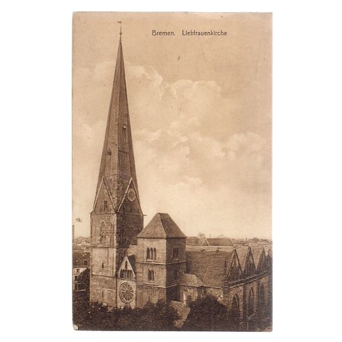 BREMEN.GERMANY. used antique postcard 1913 postmark