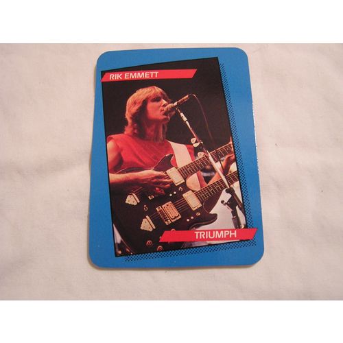 Rik Emmett 1985 A.G.I. Rock Star Concert Cards NO. 33
