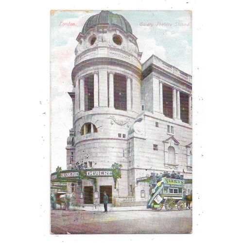 NICE PRINTED POSTCARD OF GAIETY THEATRE THE STRAND LONDON (3470)