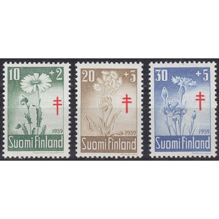 FINNLAND FINLAND SUOMI [1959] MiNr 0509-11 ( **/mnh ) Pflanzen