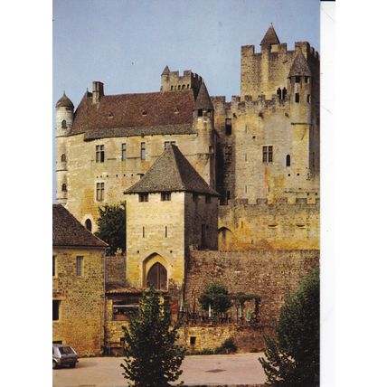Chateau Beynac Dordogne France Postcard used VGC