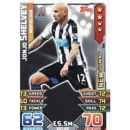 Match Attax 2015/2016 Extra NS11 Jonjo Shelvey Newcastle United
