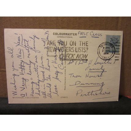 WIVENHOE, COLCHESTER, ESSEX , used postcard Colourmaster 1974 pm =