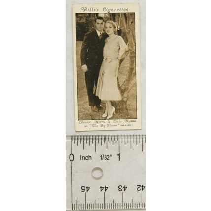 1931 Wills Cinema Stars 3rd No. 35 Chester Morris & Leila Hyams