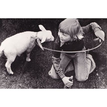 Prince William Willem Alexander & Goat in 1975 RPC Postcard