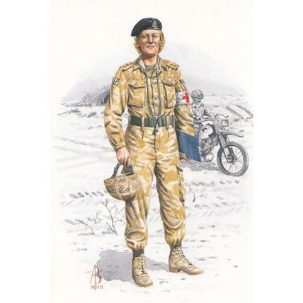 Officer Royal Army Medical Corps Gulf War Soldier Uniform Postcard