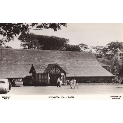 Rivington Hall Barn Lilywhite Lancashire Real Photo Postcard