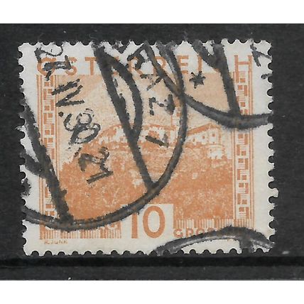 AUSTRIA 1929 10g ORANGE GUSSING SG 646 FINE USED