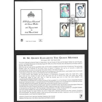 STUART Memorial First Day Cover The Queen Mother 1900-2002 London SW1 2002