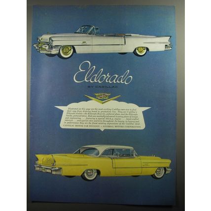1956 Cadillac Eldorado Biarritz and Eldorado Seville Advertisement
