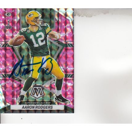 AARON RODGERS INSERT 2022 AUTOGRAPHED GREEN BAY PACKERS SB CHAMPION QUARTERBACK