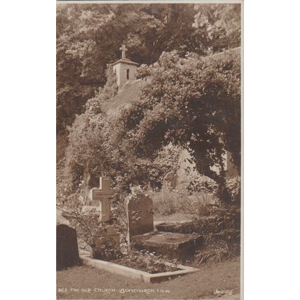 The Old Church (grave yard) Bonchurch The Isle Of Wight Postcard (QIOW0148)