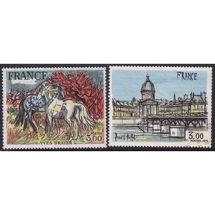 France 1978 SG 2249-50 Used - Art (D-771 (1))