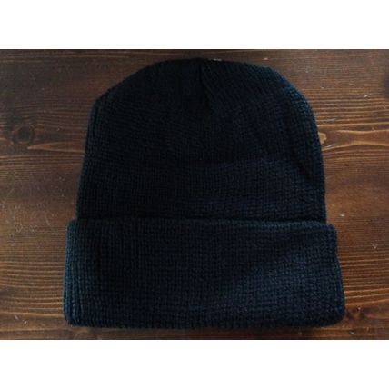 Job Lot Of 12 Black Winter Watch Caps - Thick Knitted Beanie Warm Outdoor Hat