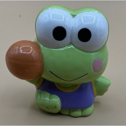 A Adorable Small Vintage Sanrio Keroppi Basketball Coin Bank Piggy Bank