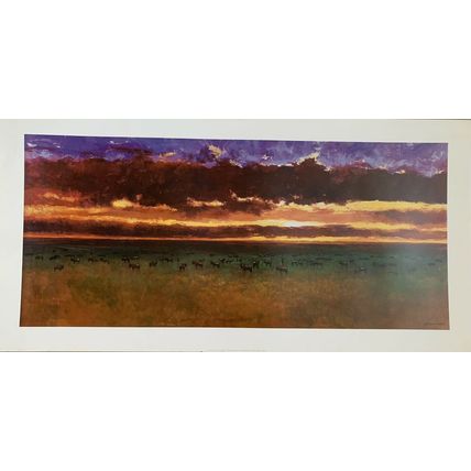 Large Wall Art Print “ Serengeti “ by Jonathan Sanders.100cm x 50cm