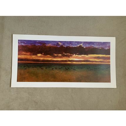 Large Wall Art Print “ Serengeti “ by Jonathan Sanders.100cm x 50cm