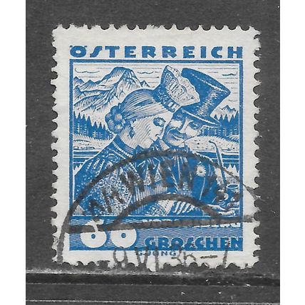 AUSTRIA 1934 NATIONAL COSTUMES 60g VORARLBERG USED